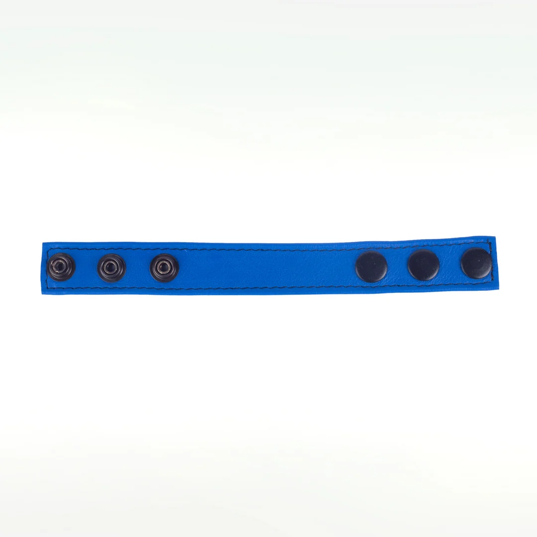 Anillo ajustable de piel Cocky de Red Leather, azul - Imagen 2