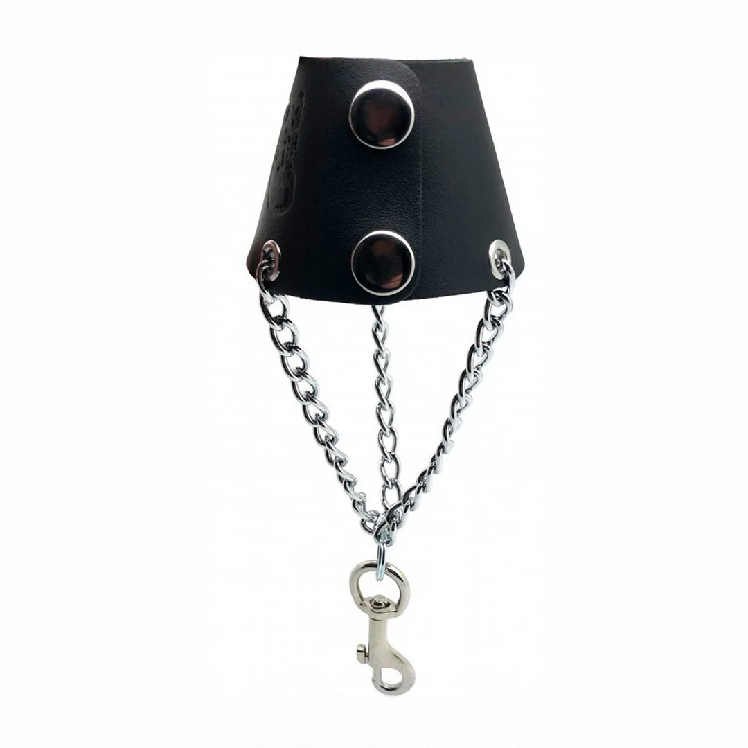 Paracaídas de piel Red Leather con cadenas y gancho - Imagen 2
