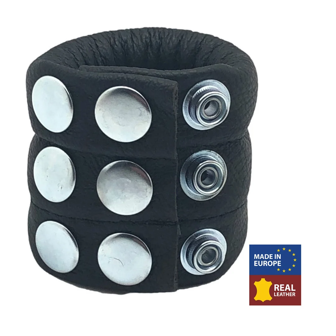 Estirador de escroto regulable de piel Red Leather - Imagen 4