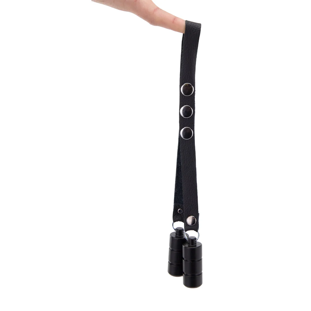 Estirador de escroto Red Leather con pesas, 2 x 100 g - Imagen 3