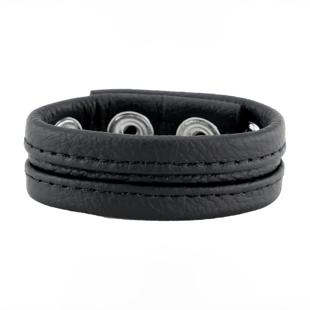 Anillo ajustable para el pene de cuero - Imagen 1