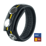 Anillo peneano ajustable de piel amarillo - Imagen 4