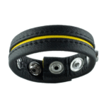 Anillo peneano ajustable de piel amarillo - Imagen 2