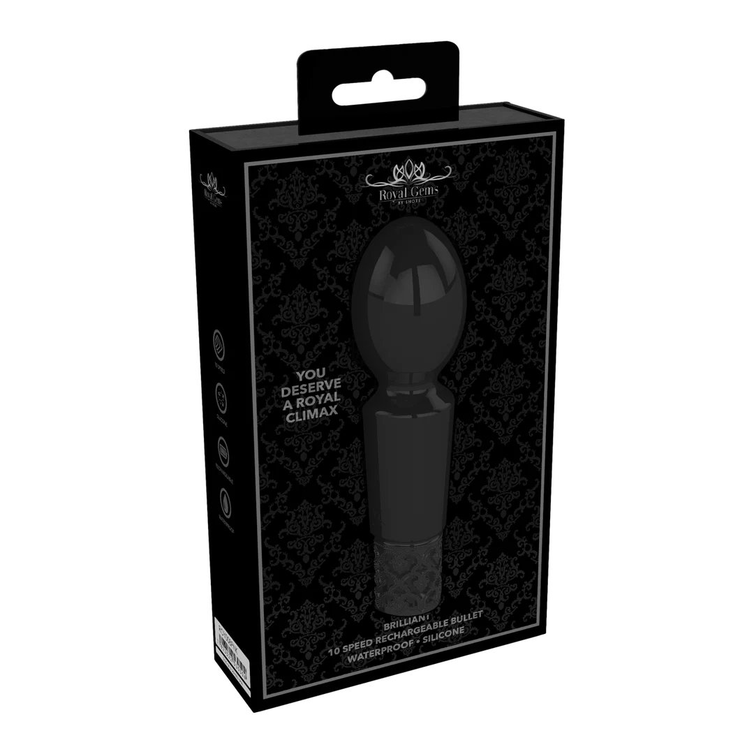 Vibrador wand Royal Gems by Shots: 10 modos, resistente al agua y recargable - Imagen 1