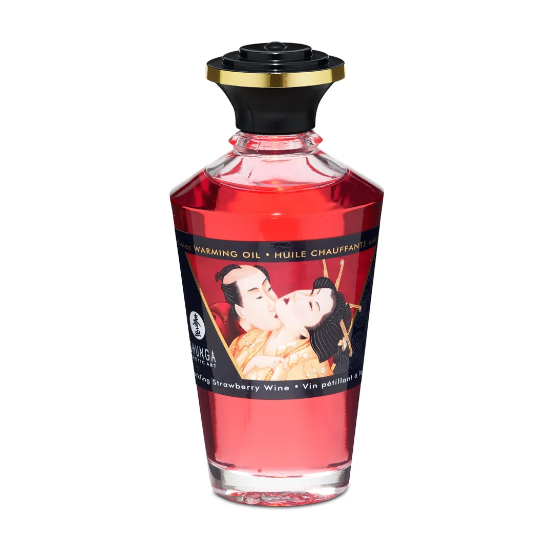Aceite de efecto calor - Aphrodisia Oil - Vino de fresa espumoso - 3,5 fl oz / 100 ml - Imagen 2