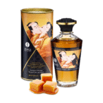 Aceite con efecto calor Shunga Aphrodisia con sabor a caramelo, 100 ml - Imagen 4
