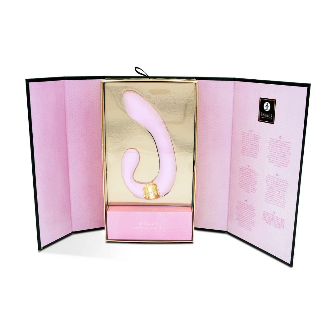 Vibrador para el punto G con agarre cómodo, rosa claro Shunga - Imagen 2