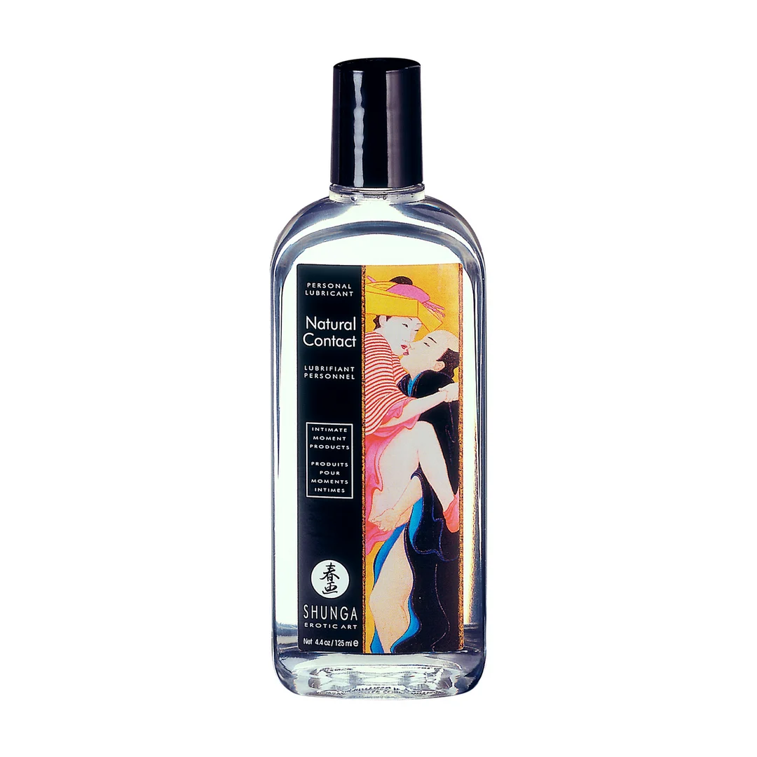 Lubricante de base acuosa, compatible con látex y silicona, soluble en agua y no mancha, sin perfume y sin sabor, 125 ml, Shunga - Imagen 1