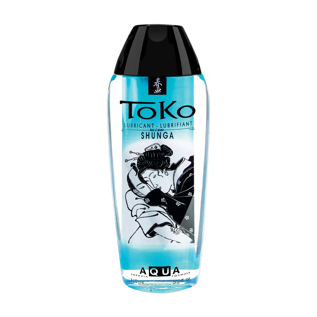 Lubricante de base acuosa, TOKO AQUA, ultrasuave y sedoso, compatible con látex, sin perfume y sin sabor, 165 ml, Shunga - Imagen 1
