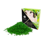 Sales de baño Oriental, cristales de sal del mar Muerto perfumados y espumosos que tiñen el agua, Flor de loto, Shunga, 75 gr - Imagen 2