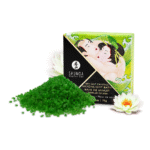 Sales de baño Oriental, cristales de sal del mar Muerto perfumados y espumosos que tiñen el agua, Flor de loto, Shunga, 75 gr - Imagen 3