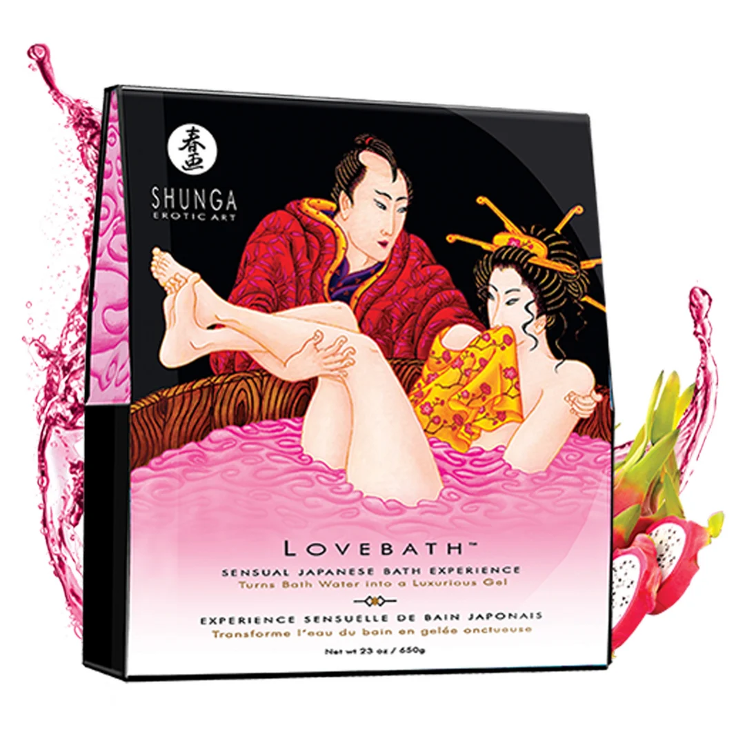 Lovebath – experiencia de baño japonesa y sensual con perlas de gel – Dragon Fruit – Shunga – 20 oz / 575 gr - Imagen 2