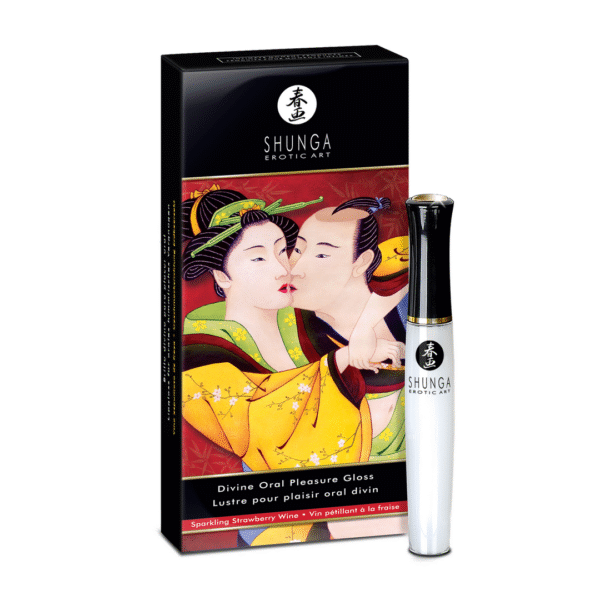 Shunga Divine Oral Lipgloss Fresa y Vino Espumoso