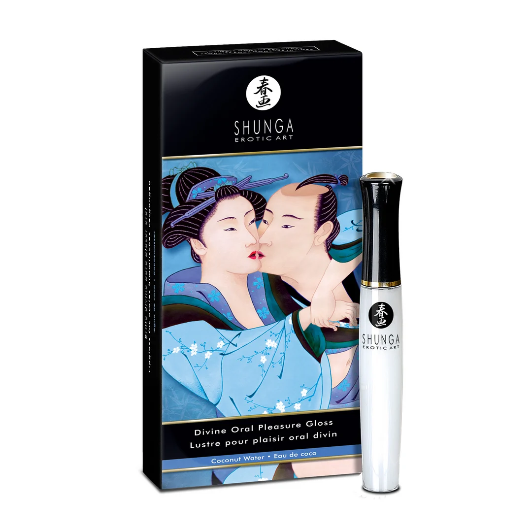 Brillo labial estimulante – Divine Oral Lipgloss Agua de coco 10 ml (0,33 fl oz) - Imagen 1