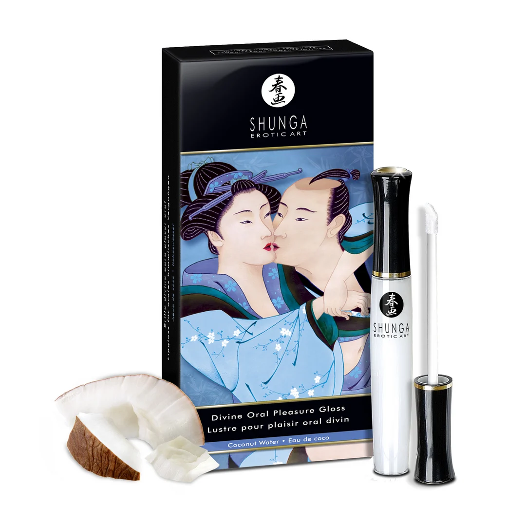 Brillo labial estimulante – Divine Oral Lipgloss Agua de coco 10 ml (0,33 fl oz) - Imagen 2