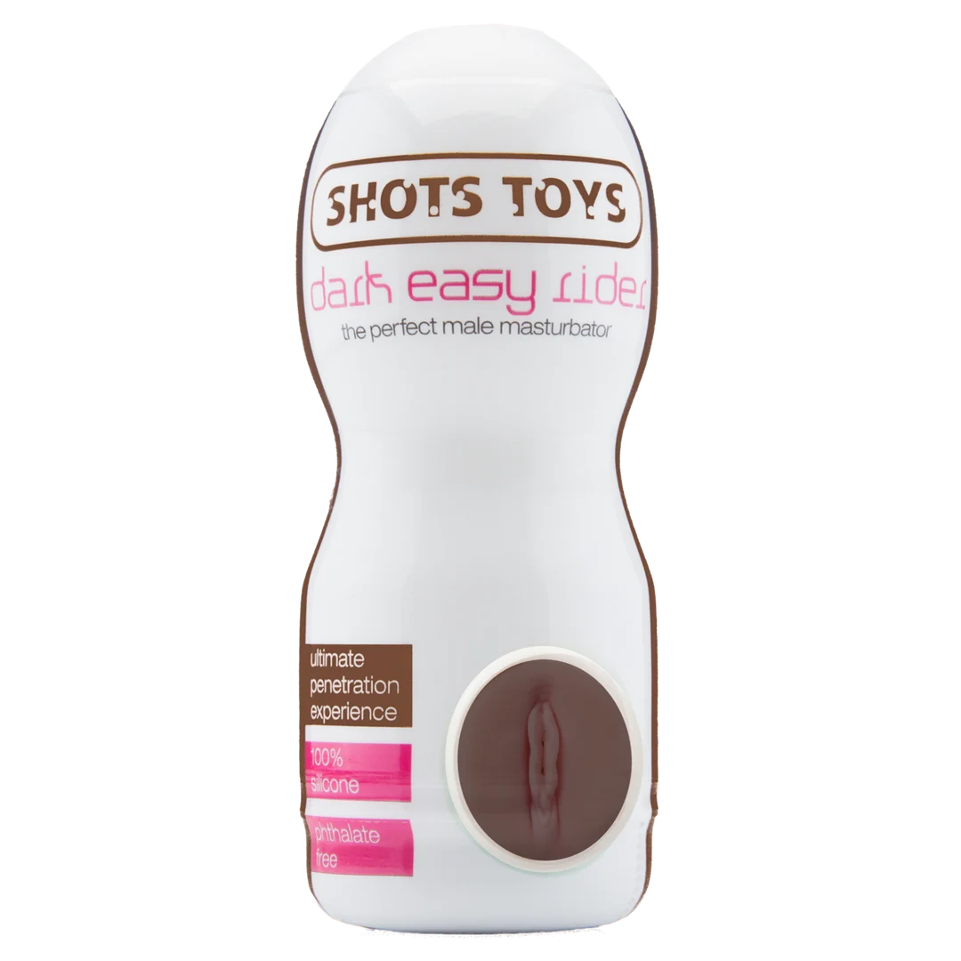 Masturbador vaginal con funda suave – Dark Easy Rider - Imagen 1