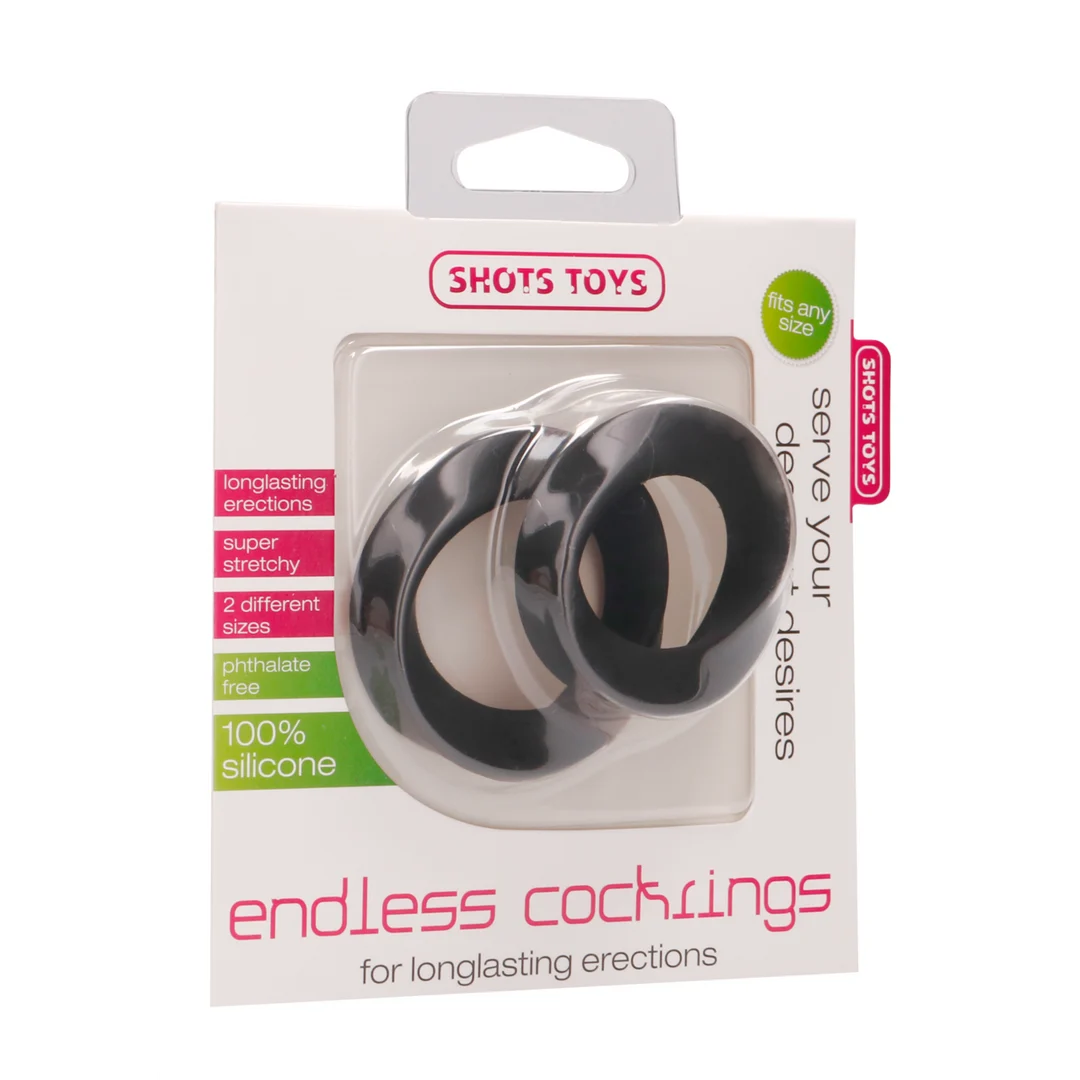 SHT041BLK_1_1 Set de anillos Endless de silicona - Imagen 1