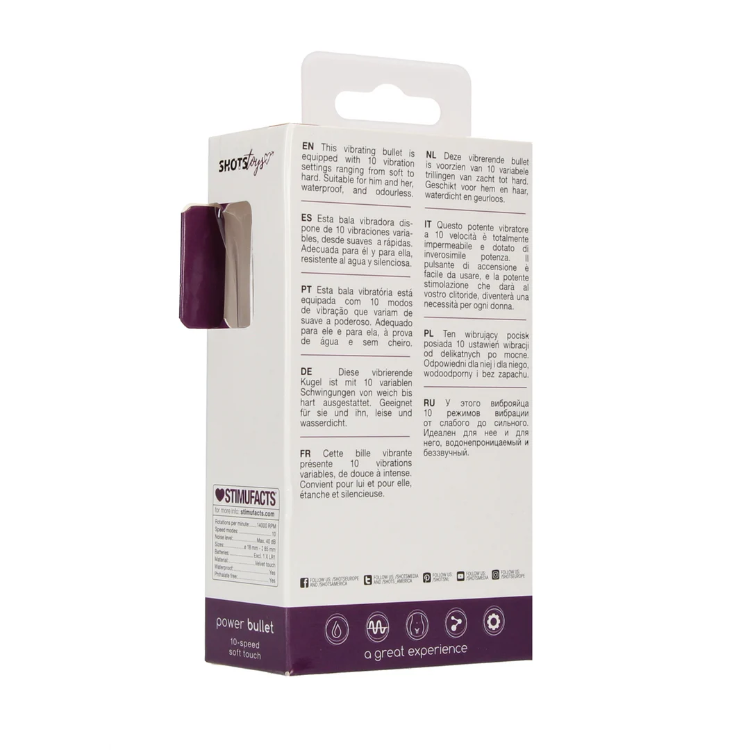 Vibrador bullet: 10 modos y resistente al agua – Shots Shots Toys by Shots - Imagen 2
