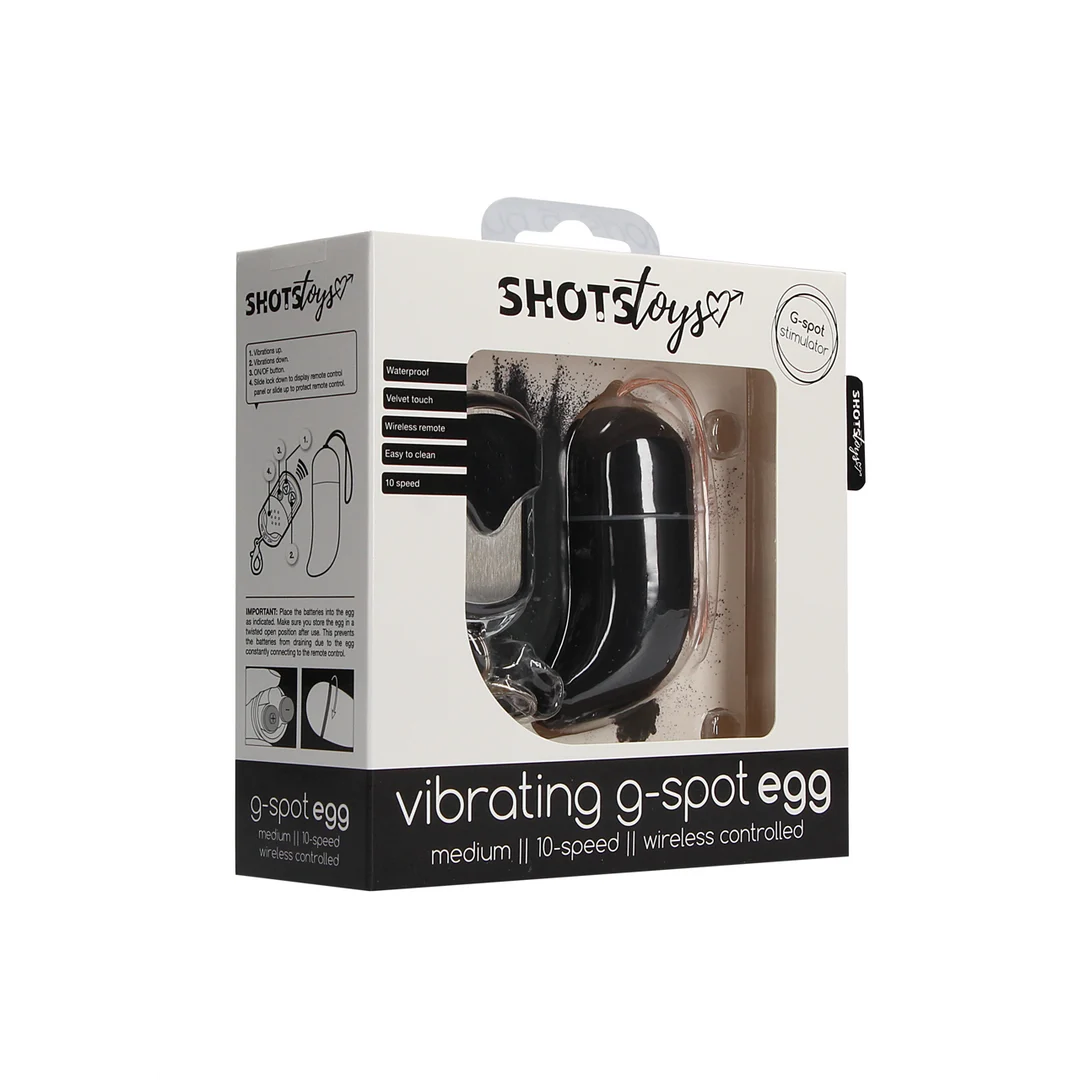 Huevo vibrador inalámbrico con mando a distancia, 10 modos – Shots Toys Shots Toys by Shots - Imagen 1