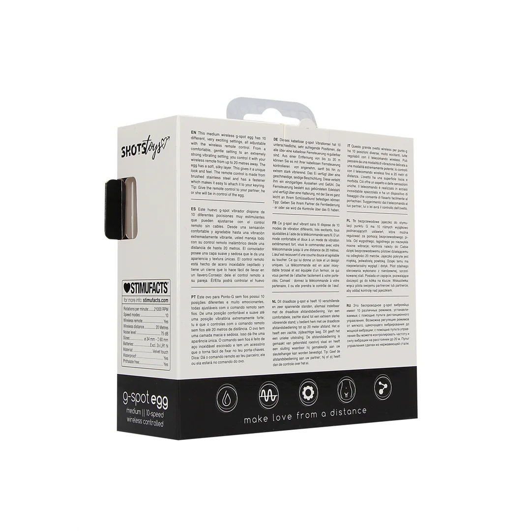 Huevo vibrador inalámbrico con mando a distancia, 10 modos – Shots Toys Shots Toys by Shots - Imagen 2