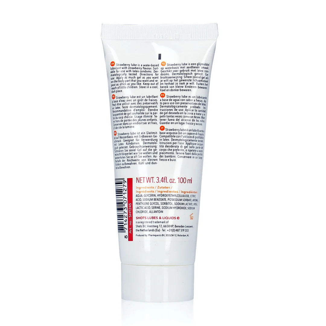 Lubricante de fresa Shots Lubes - Imagen 1