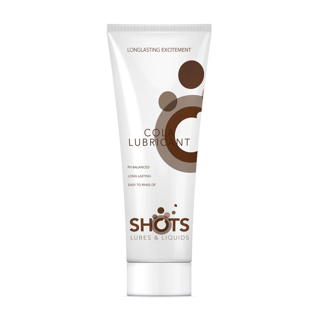 Lubricante con sabor, de base acuosa y apto para preservativos de látex, cola, 100 ml, Shots Lubes Liquids by Shots - Imagen 1