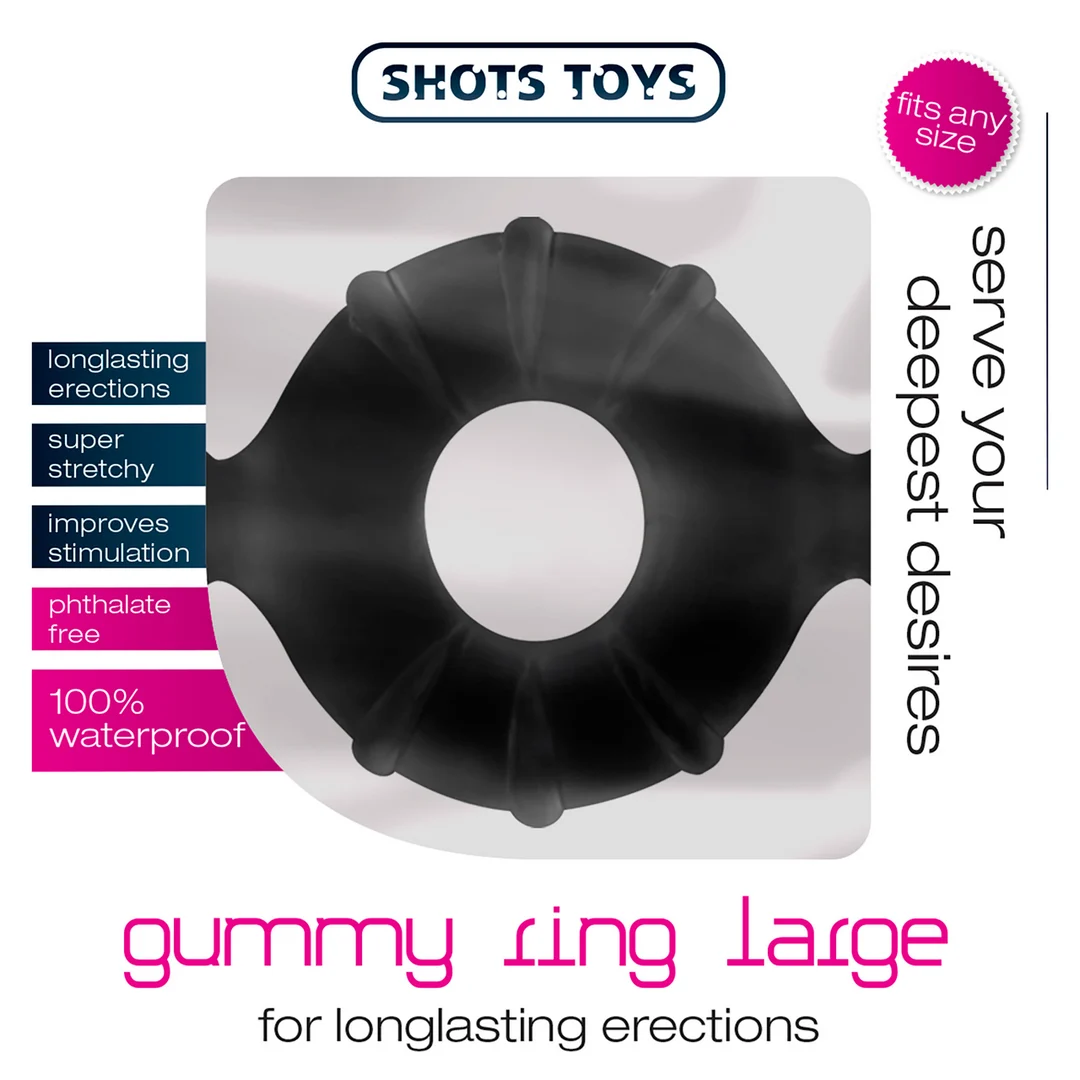 SHT374BLK_1 Gummy Ring Grande - Imagen 1