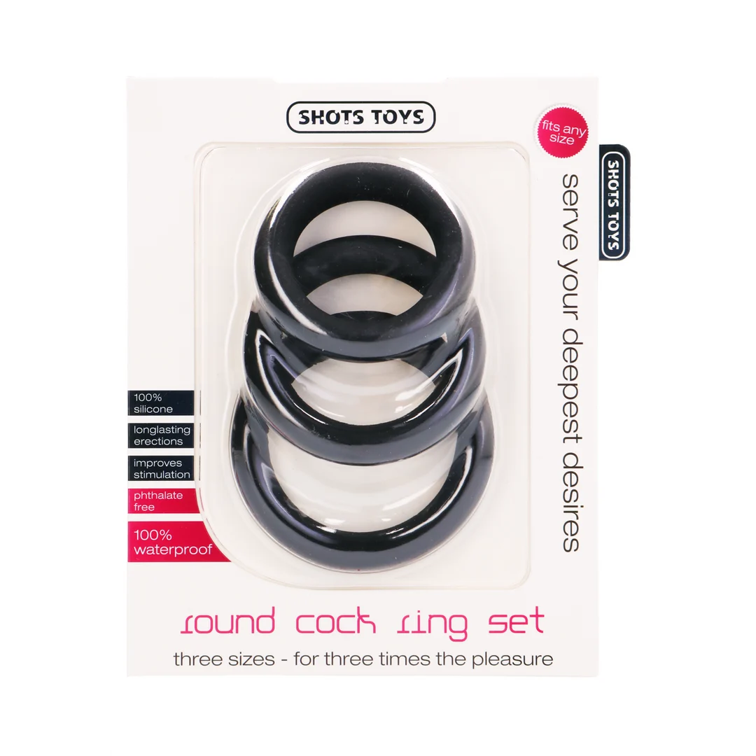 Set de anillos para el pene redondos - Imagen 1