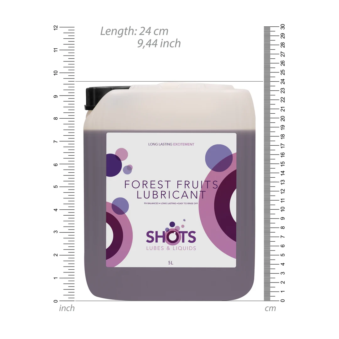 Lubricante de base acuosa – Apto para preservativos de látex – Frutos del bosque – 1,3 gal / 5 l – Shots Lubes - Imagen 4