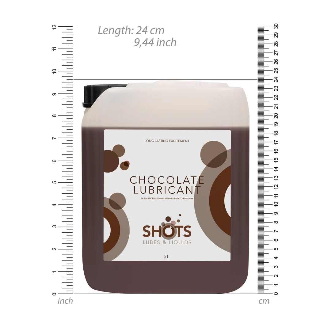 Lubricante con sabor – De base acuosa, apto para usar con preservativos de látex – Chocolate – 1,3 gal / 5 l - Imagen 4