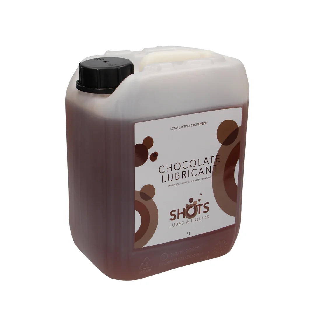 Lubricante con sabor – De base acuosa, apto para usar con preservativos de látex – Chocolate – 1,3 gal / 5 l - Imagen 5