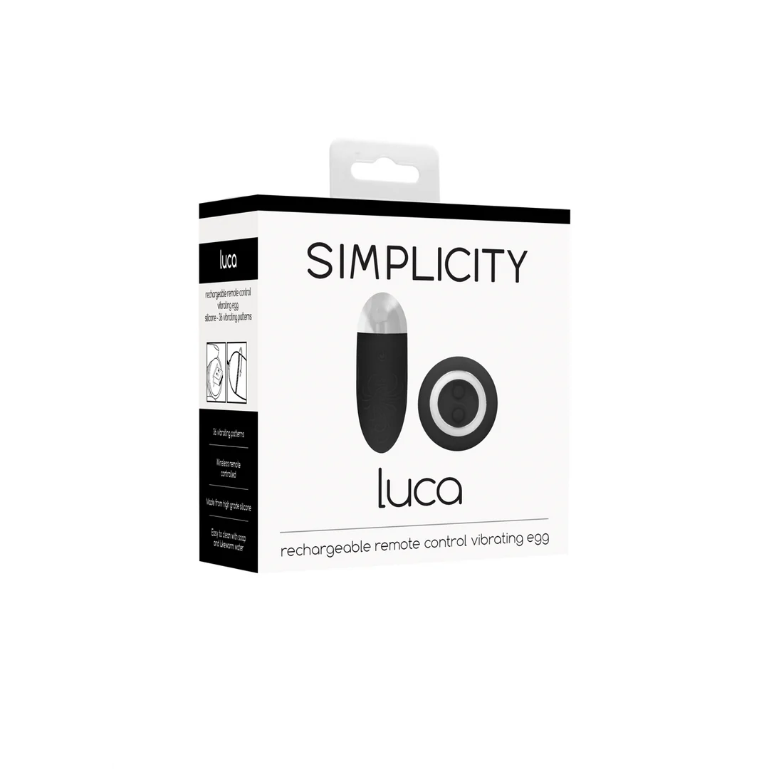 Huevo vibrador Simplicity by Shots Luca con mando - Imagen 1