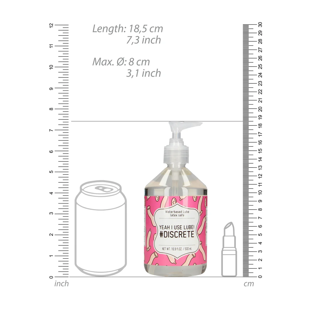 Lubricante de base acuosa, dermatológicamente testado, apto para preservativos de látex, sin perfume ni sabor, 500 ml, S-Line by Shots - Imagen 3