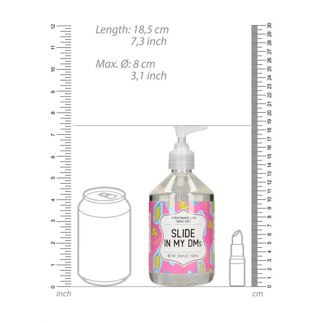 Lubricante a base de agua, dermatológicamente probado y compatible con preservativos de látex, sin perfume ni sabor, 500 ml, S-Line by Shots - Imagen 3