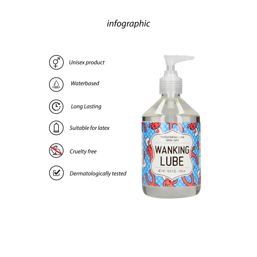 S Line Wanking Lube lubricante 500 ml - Imagen 1