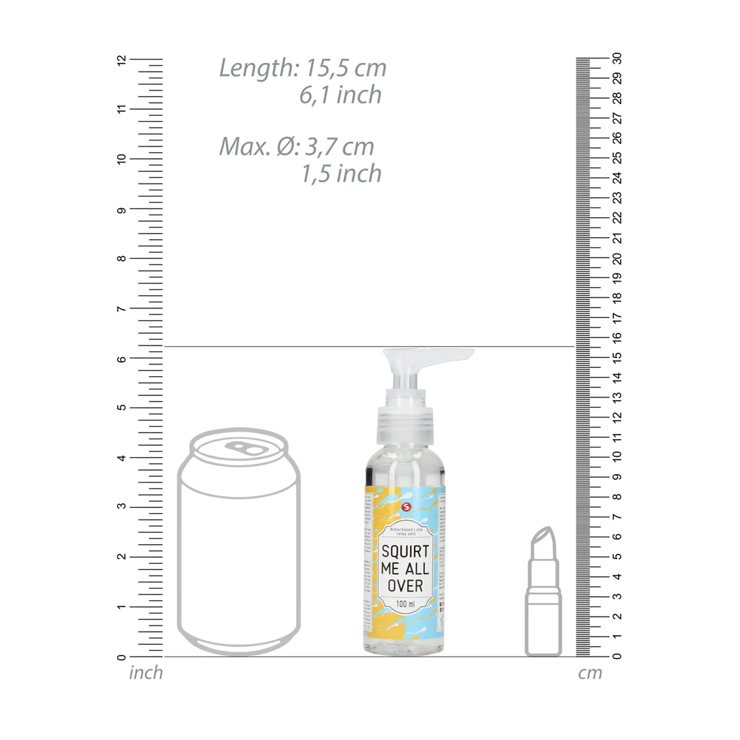 Lubricante S Line Squirt Me All Over a base de agua - Imagen 3