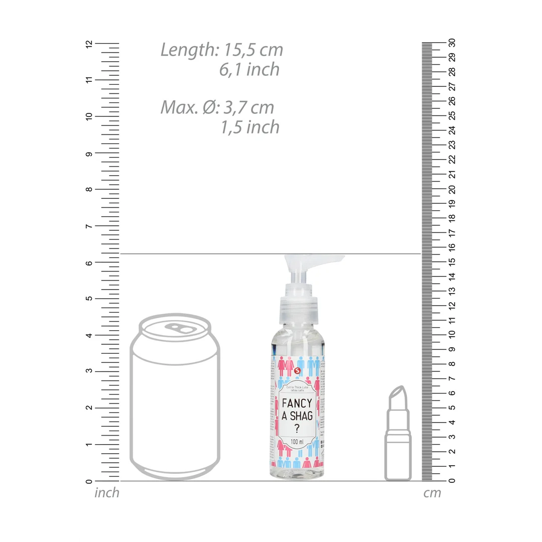 Lubricante de base acuosa extra espeso (Fancy A Shag?) sin perfume y sin sabor, 100 ml, S-Line by Shots - Imagen 3