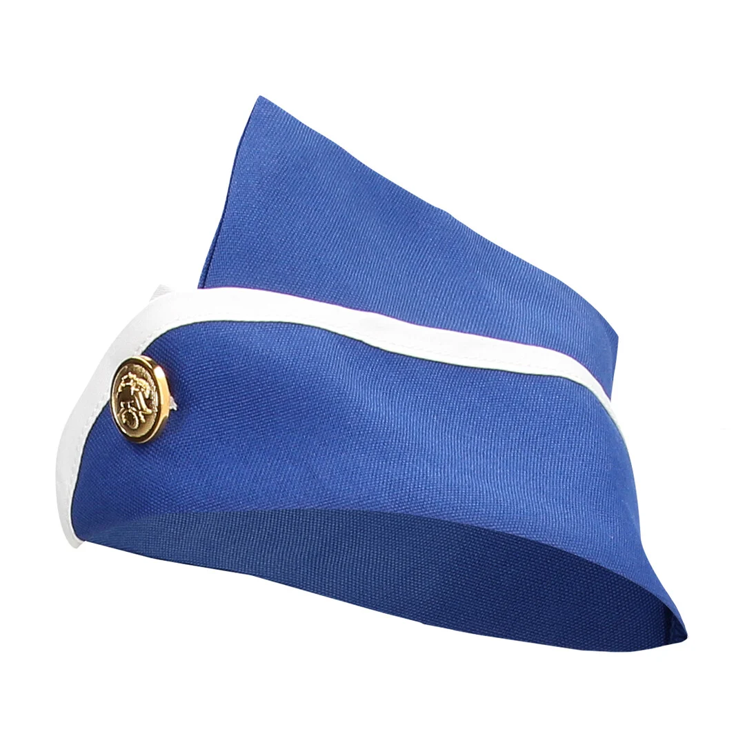 Disfraz de azafata S Line azul y blanco - Imagen 3