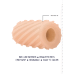 Masturbadora de bolsillo autolubricante SLT by Shots - Imagen 5