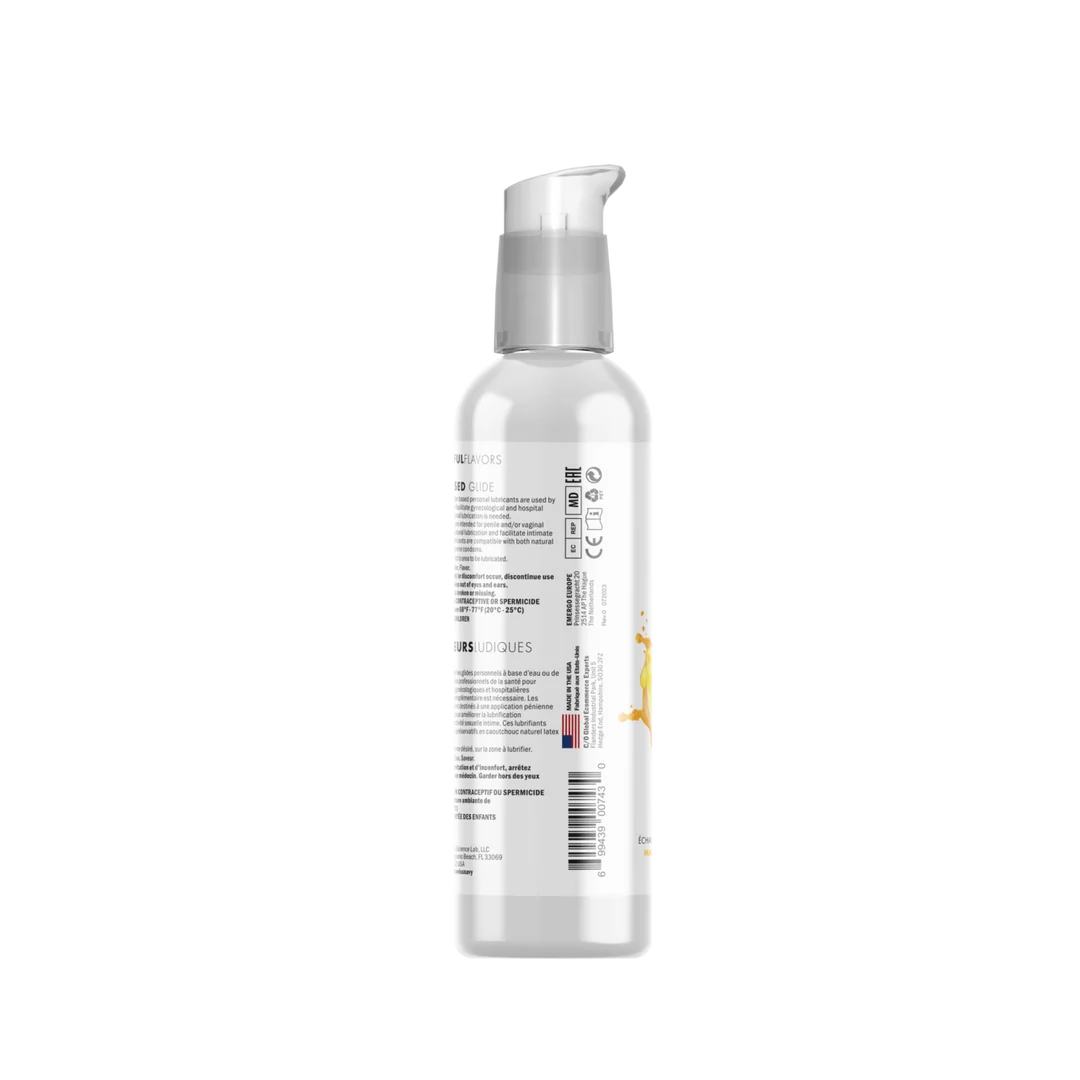 Lubricante con sabor, 4 in 1 Playful Flavors, comestible y con efecto calor, mango, sobre de 5 ml, Swiss Navy - Imagen 6