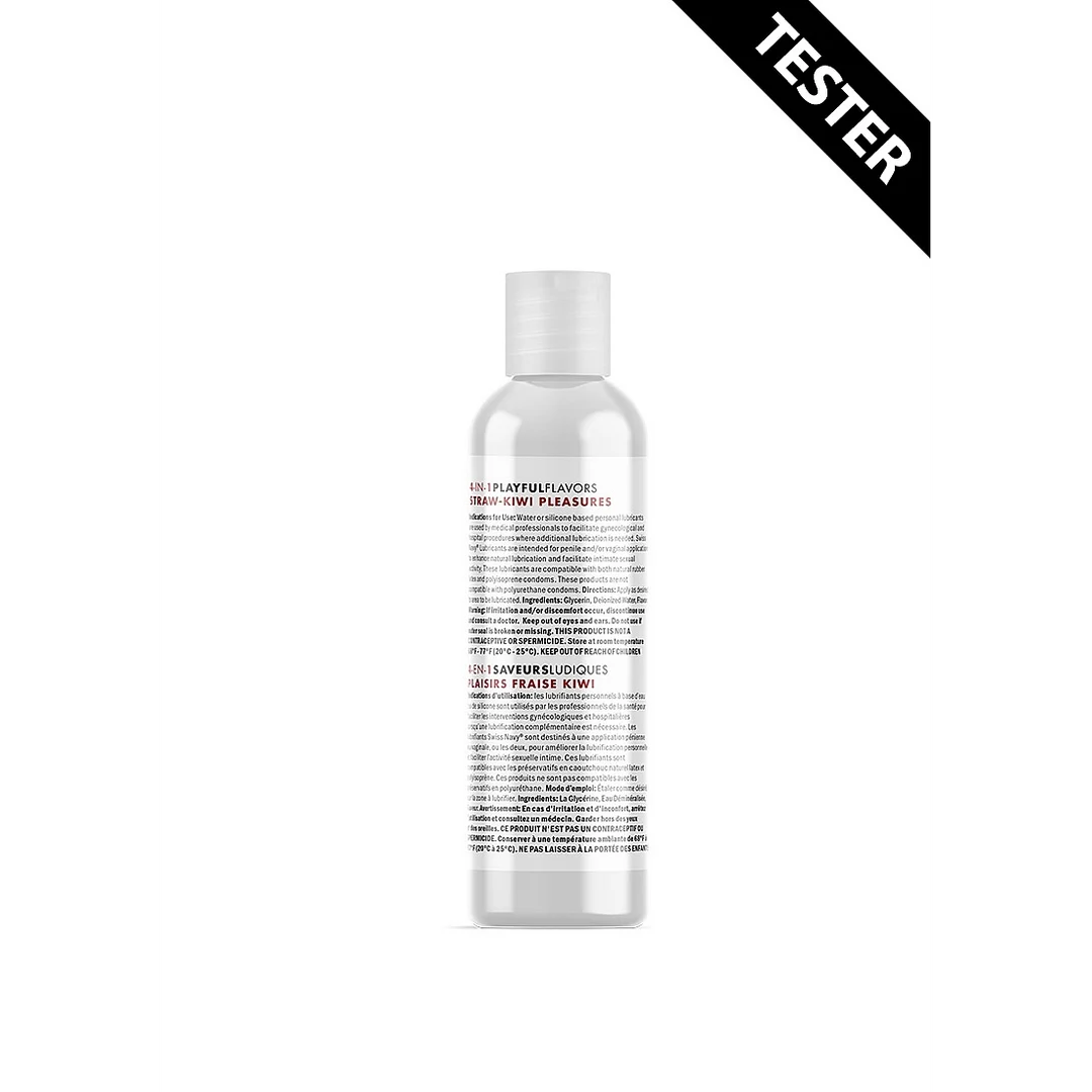 SN4N1FSKP1-T_1_1 Lubricante con sabor – 4 en 1 comestible y estimulante del calor – Kiwi – 30 ml – Swiss Navy - Imagen 1