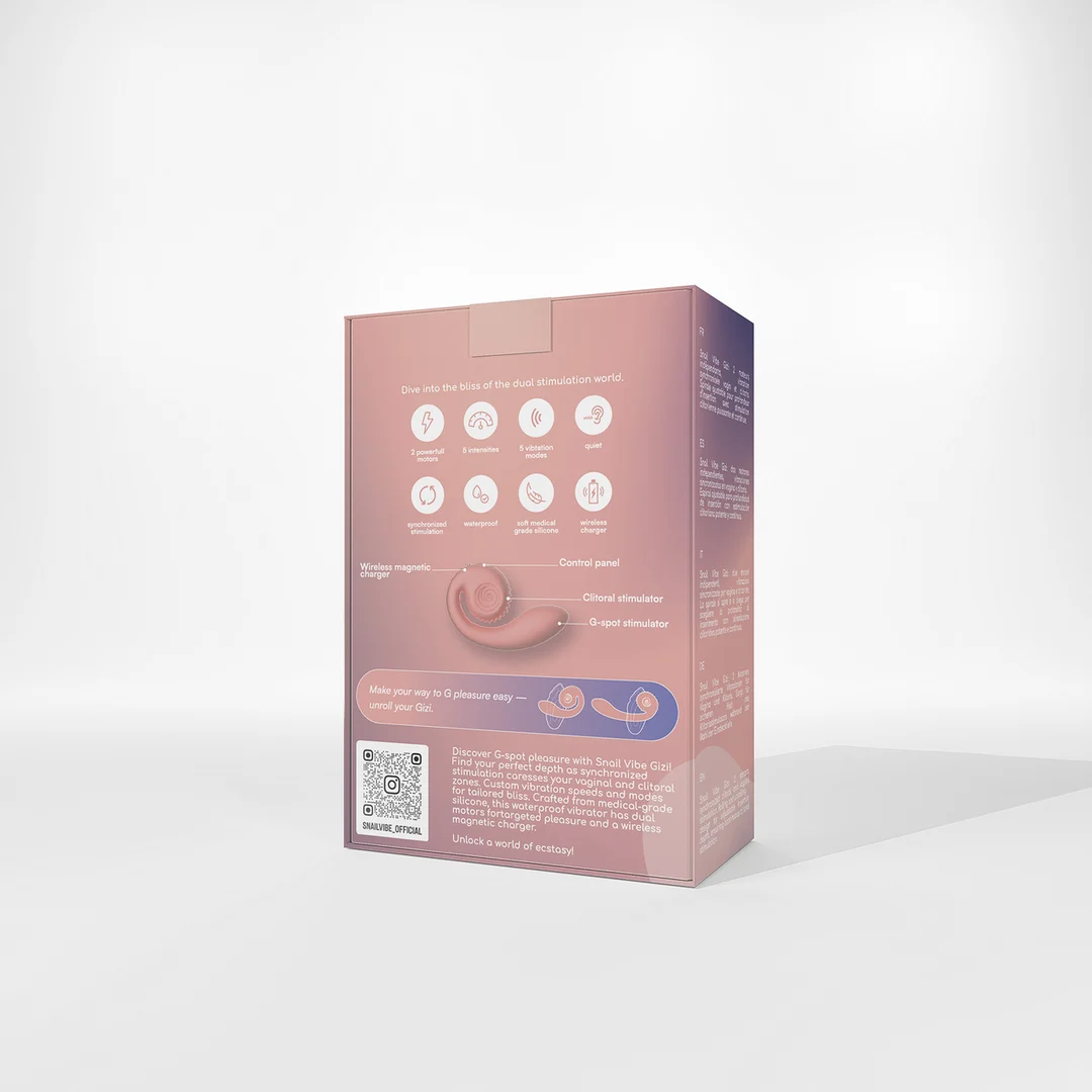 Vibrador de punto G Snail Vibe Gizi morado - Imagen 8