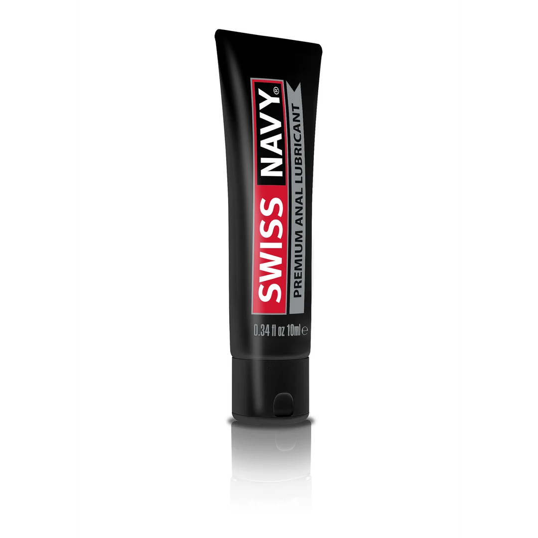 Lubricante anal de silicona prémium con clavo, tester, sin perfume ni sabor, 29,5 ml, Swiss Navy - Imagen 3