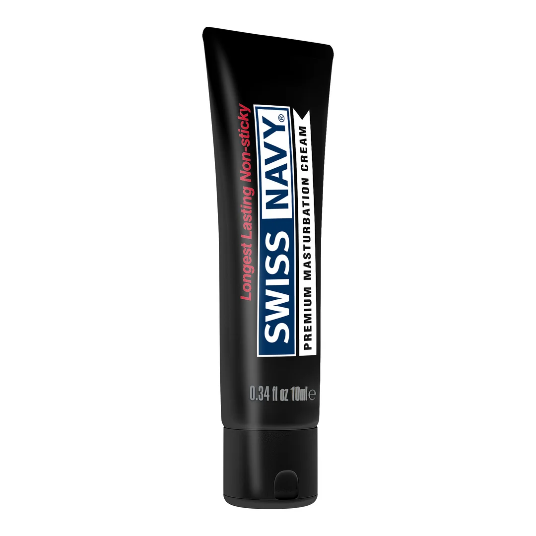 Lubricante neutro – Empieza espeso y se vuelve líquido, ideal para la masturbación – Sin perfume ni sabor – 10 ml – Swiss Navy - Imagen 1