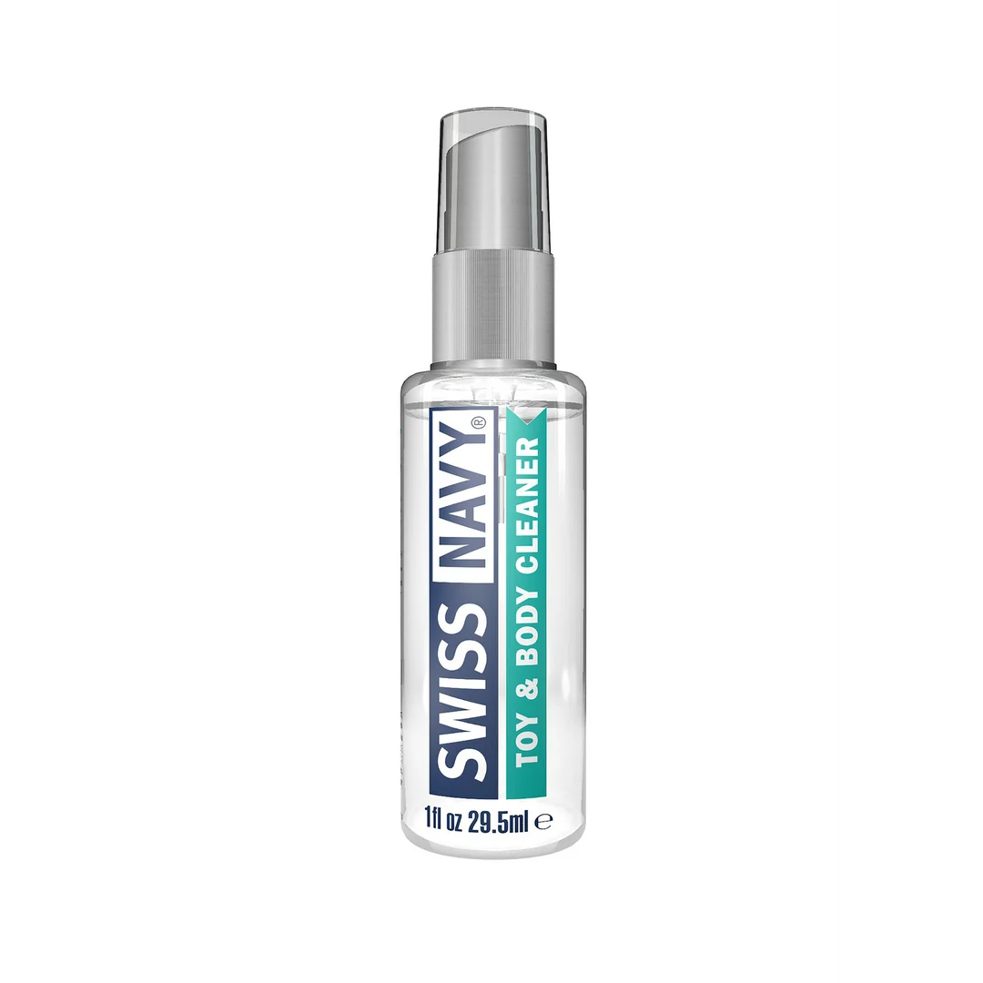 Limpiador de juguetes y cuerpo, spray limpiador para juguetes y piel, compatible con lubricante de silicona, Swiss Navy, 177 ml / 6 fl oz, PROBADOR - Imagen 6