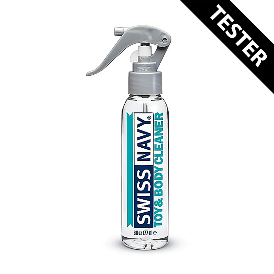 Limpiador de juguetes y cuerpo, spray limpiador para juguetes y piel, compatible con lubricante de silicona, Swiss Navy, 177 ml / 6 fl oz, PROBADOR - Imagen 9
