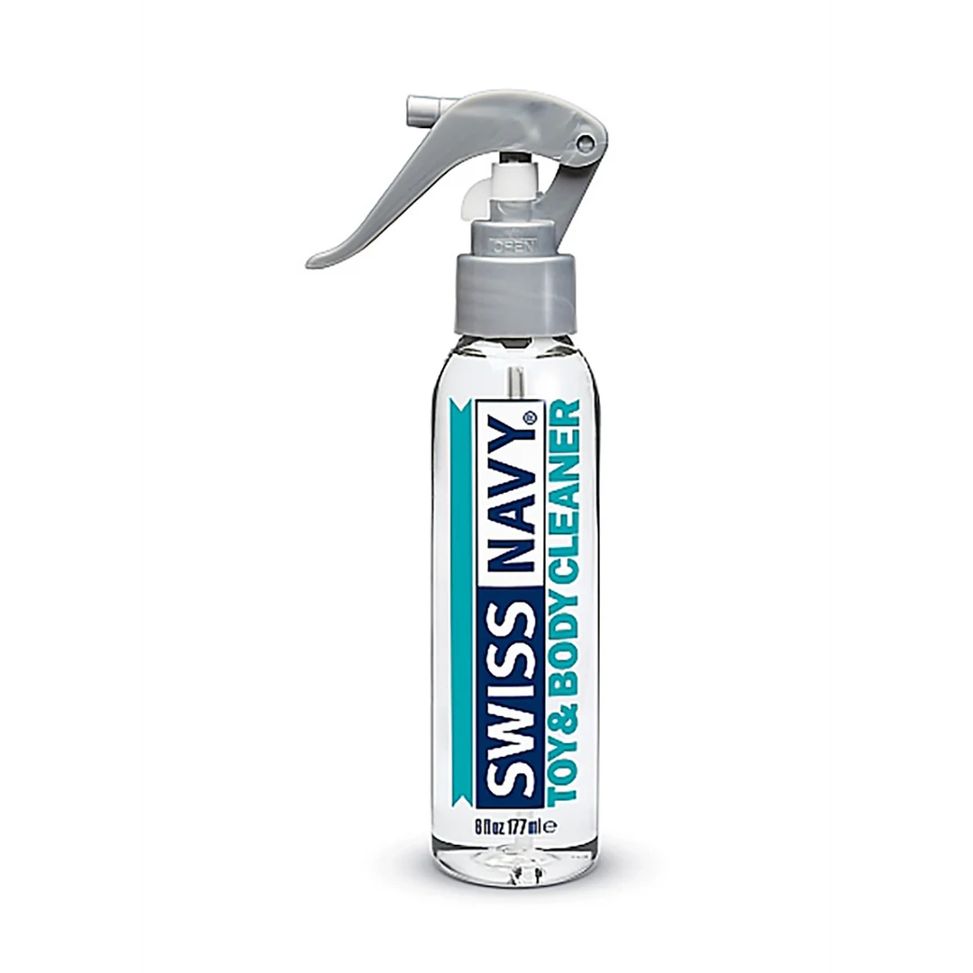 Limpiador de juguetes y cuerpo, spray limpiador para juguetes y piel, compatible con lubricante de silicona, Swiss Navy, 177 ml / 6 fl oz, PROBADOR - Imagen 3