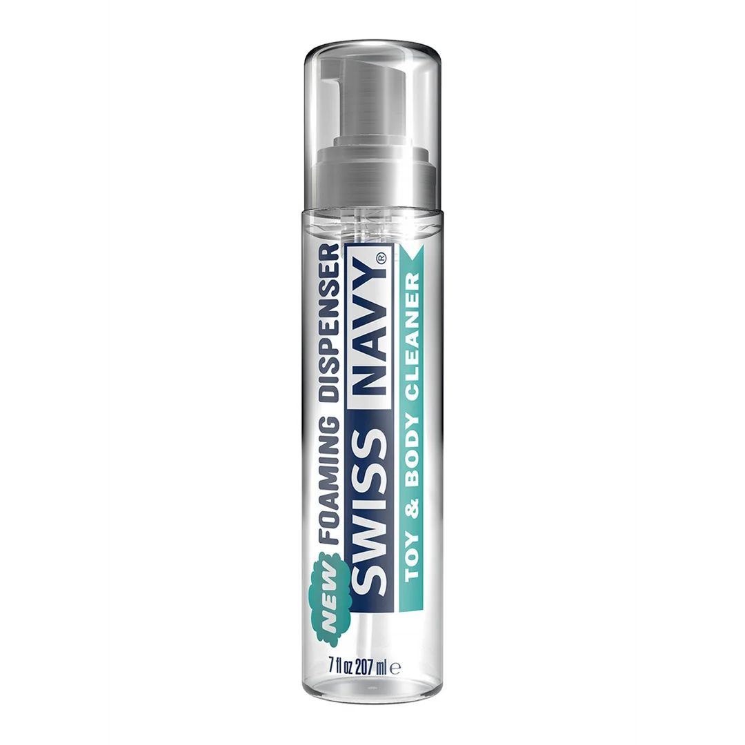 Limpiador de juguetes y cuerpo, spray limpiador para juguetes y piel, compatible con lubricante de silicona, Swiss Navy, 177 ml / 6 fl oz, PROBADOR - Imagen 5