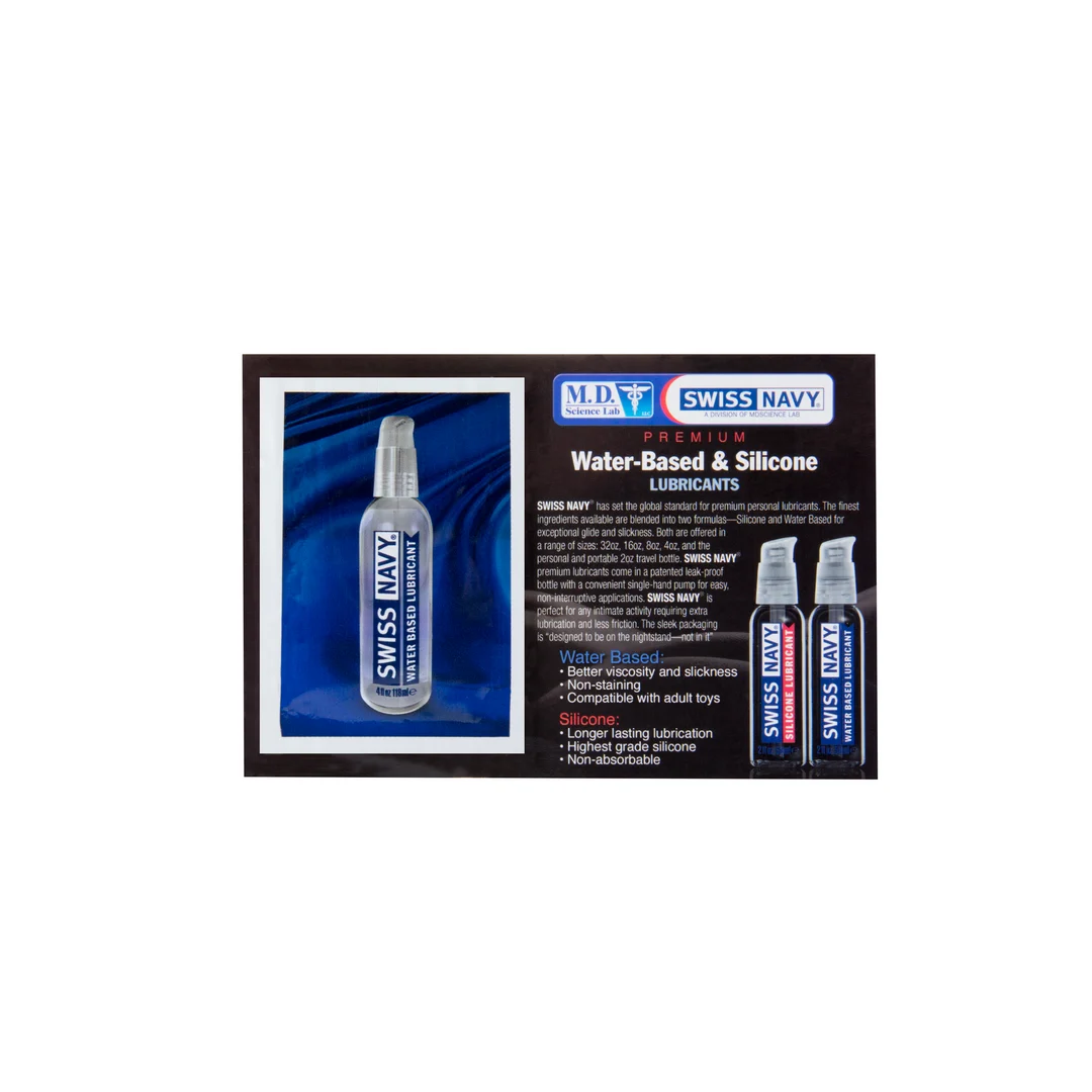 Lubricante de base acuosa | Gel lubricante prémium en botella hermética ideal para viajar, sin perfume ni sabor, 59 ml, Swiss Navy - Imagen 2