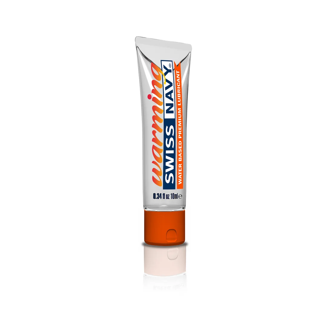 Lubricante de base acuosa – Gel lubricante prémium con efecto calor, en un frasco de viaje antigoteo – Sin perfume y sin sabor – 59 ml – Swiss Navy - Imagen 2